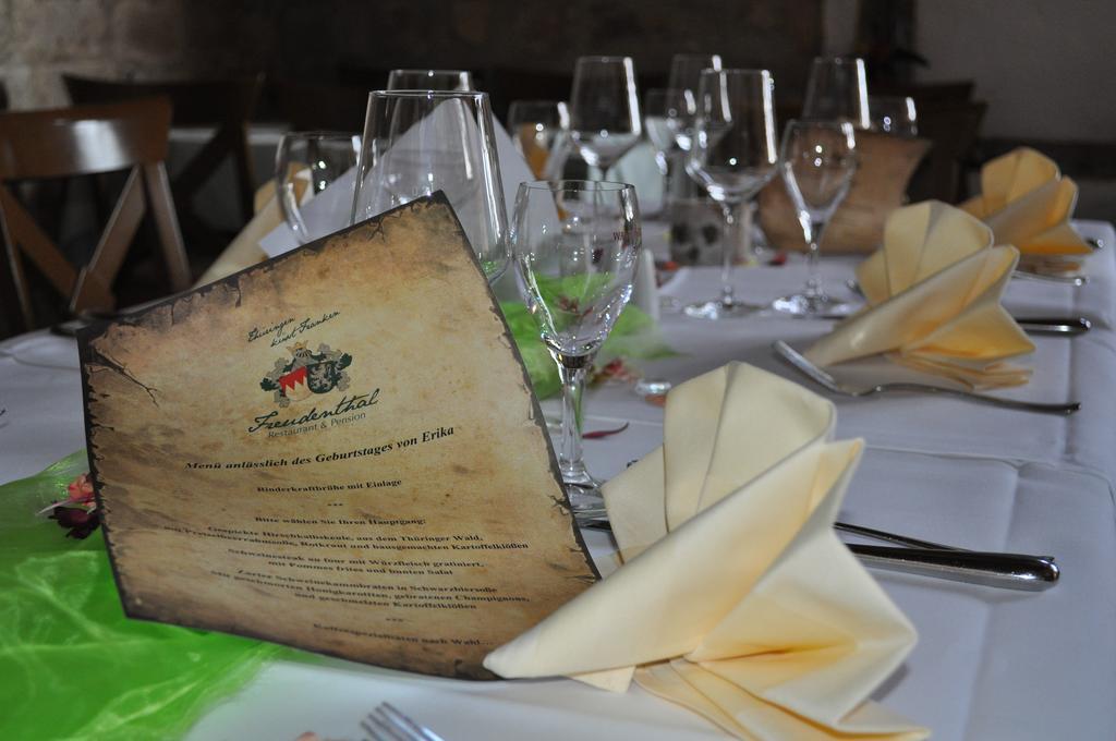 Restaurant & Pension Freudenthal Wandersleben Eksteriør billede